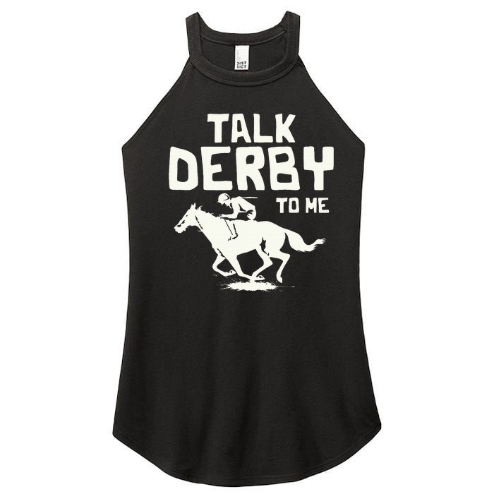 Talk Derby To Me Racing Day Women's Perfect Tri Rocker Tank