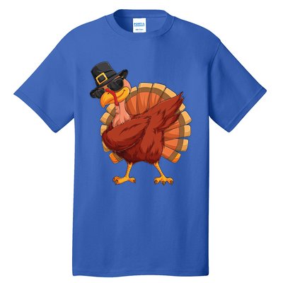 Thanksgiving Dabbing Turkey Gift Tall T-Shirt