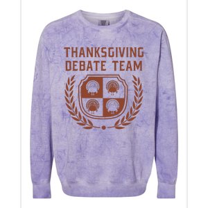 Thanksgiving Debate Team Colorblast Crewneck Sweatshirt