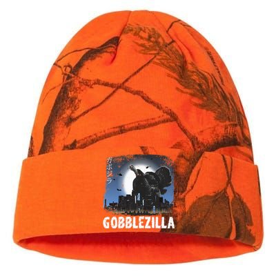 Turkey Day Thanksgiving Gobblezilla Kati Licensed 12" Camo Beanie