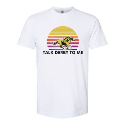 Talk Derby To Me Horse Racing Jockeys Sunset Race Softstyle® CVC T-Shirt