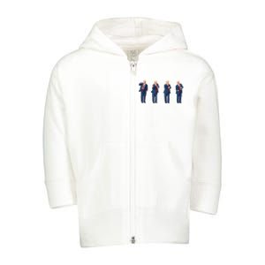 Trump Dance Toddler Zip Fleece Hoodie