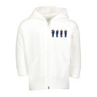 Trump Dance Toddler Zip Fleece Hoodie