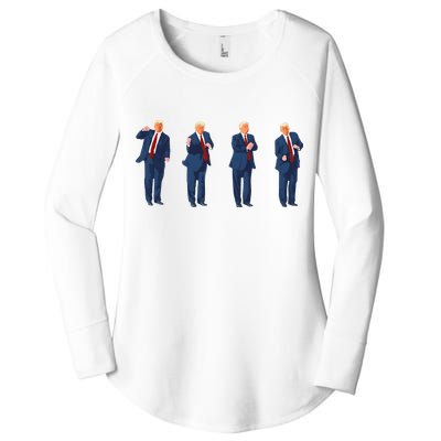 Trump Dance Women's Perfect Tri Tunic Long Sleeve Shirt