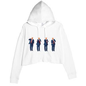 Trump Dance Crop Fleece Hoodie