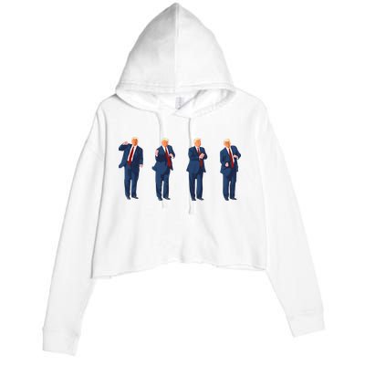 Trump Dance Crop Fleece Hoodie