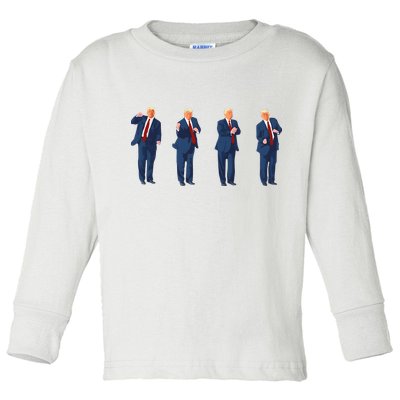 Trump Dance Toddler Long Sleeve Shirt