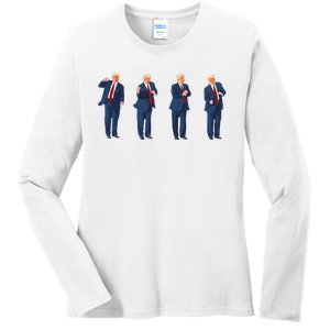 Trump Dance Ladies Long Sleeve Shirt