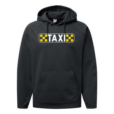 Taxi Driver Taxi Passengers Performance Fleece Hoodie