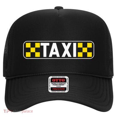 Taxi Driver Taxi Passengers High Crown Mesh Back Trucker Hat