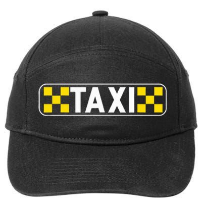 Taxi Driver Taxi Passengers 7-Panel Snapback Hat