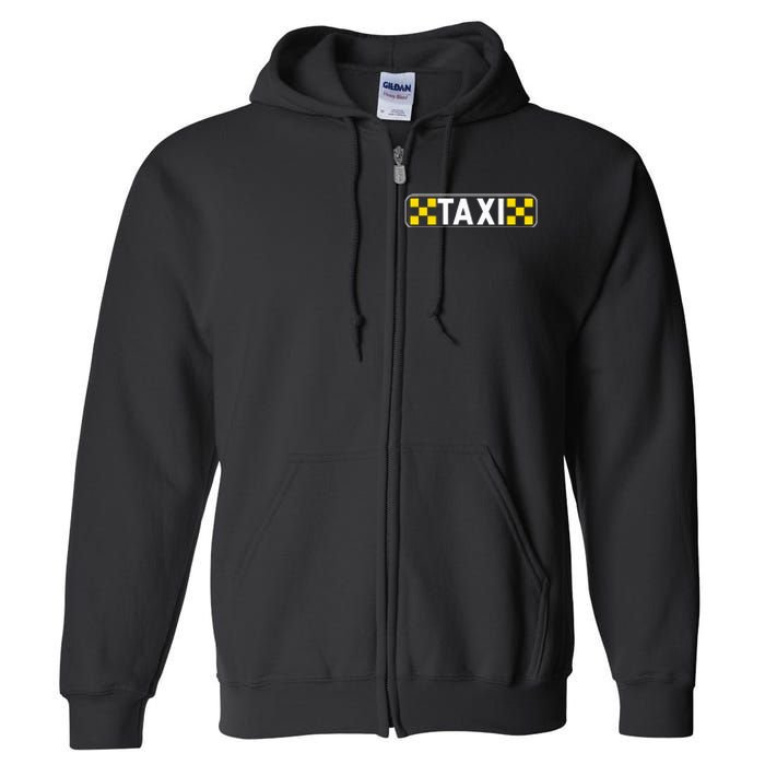 Taxi Driver Taxi Passengers Full Zip Hoodie