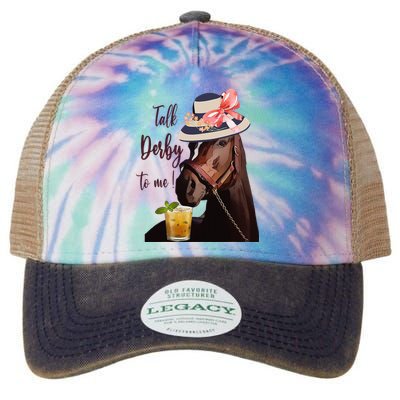 Talk Derby To Me Mint Juleps Derby Horse Racing Legacy Tie Dye Trucker Hat