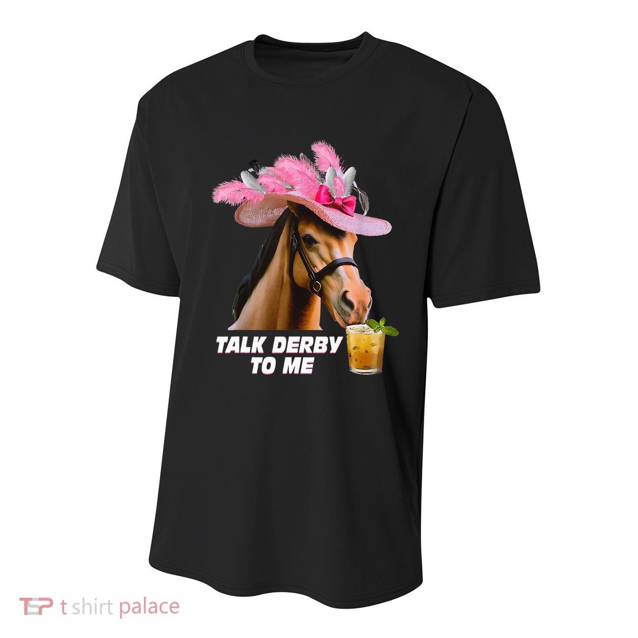 Talk Derby To Me Horse Racing Funny Derby Day Horse Lover Youth Performance Sprint T-Shirt