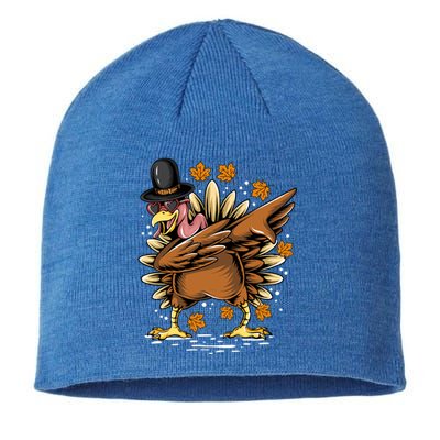 Thanksgiving Dabbing Turkey Meaningful Gift Sustainable Beanie