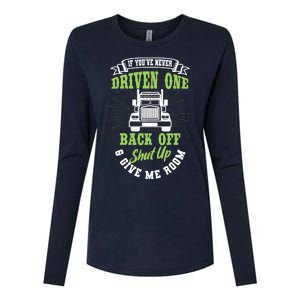 Truck Driver Trucker Truckie Vehicle LGV Driving Teamster Womens Cotton Relaxed Long Sleeve T-Shirt