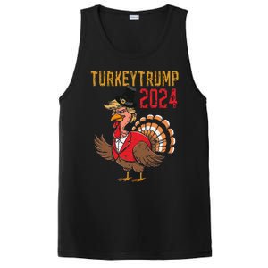 Thanksgiving Day Trump Turkey Funny 2024 Gift PosiCharge Competitor Tank