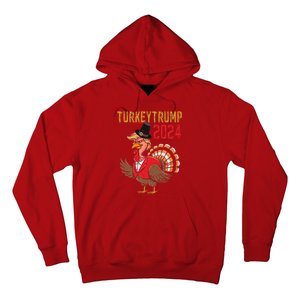 Thanksgiving Day Trump Turkey Funny 2024 Gift Hoodie