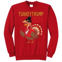 Thanksgiving Day Trump Turkey Funny 2024 Gift Sweatshirt