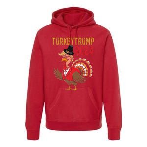 Thanksgiving Day Trump Turkey Funny 2024 Gift Premium Hoodie