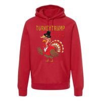 Thanksgiving Day Trump Turkey Funny 2024 Gift Premium Hoodie