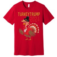 Thanksgiving Day Trump Turkey Funny 2024 Gift Premium T-Shirt