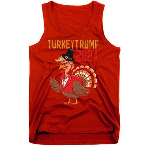 Thanksgiving Day Trump Turkey Funny 2024 Gift Tank Top