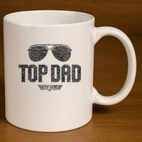 Top Dad 11oz C Handle Ceramic Mug