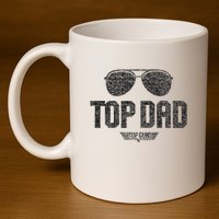 Top Dad 11oz C Handle Ceramic Mug