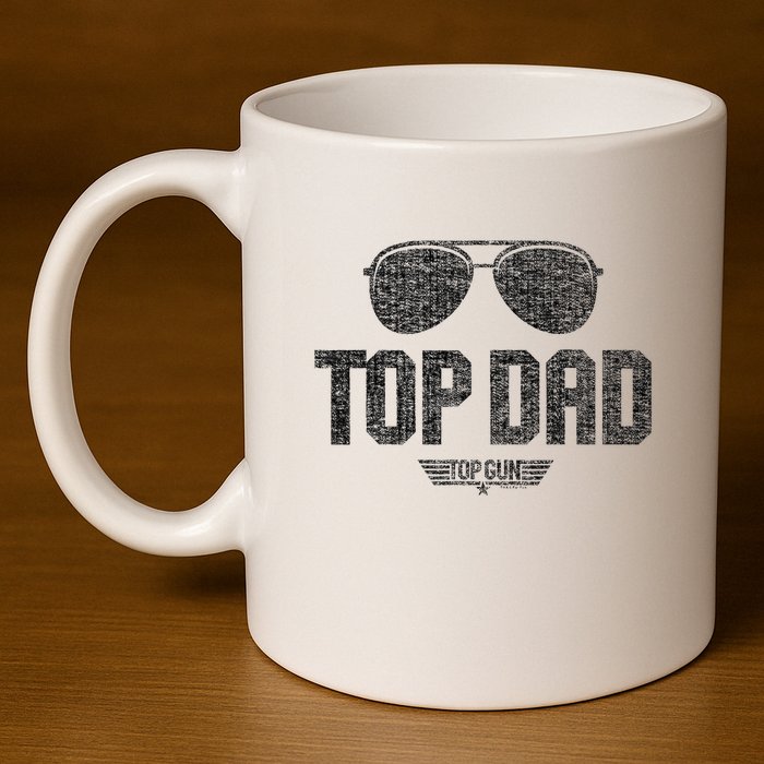 Top Dad 11oz C Handle Ceramic Mug