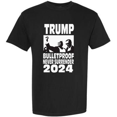 Teflon Don Trump 2024 Bulletproof Never Surrender Legend Garment-Dyed Heavyweight T-Shirt