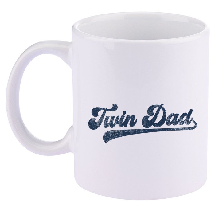 Twin Dad 11oz C Handle Ceramic Mug
