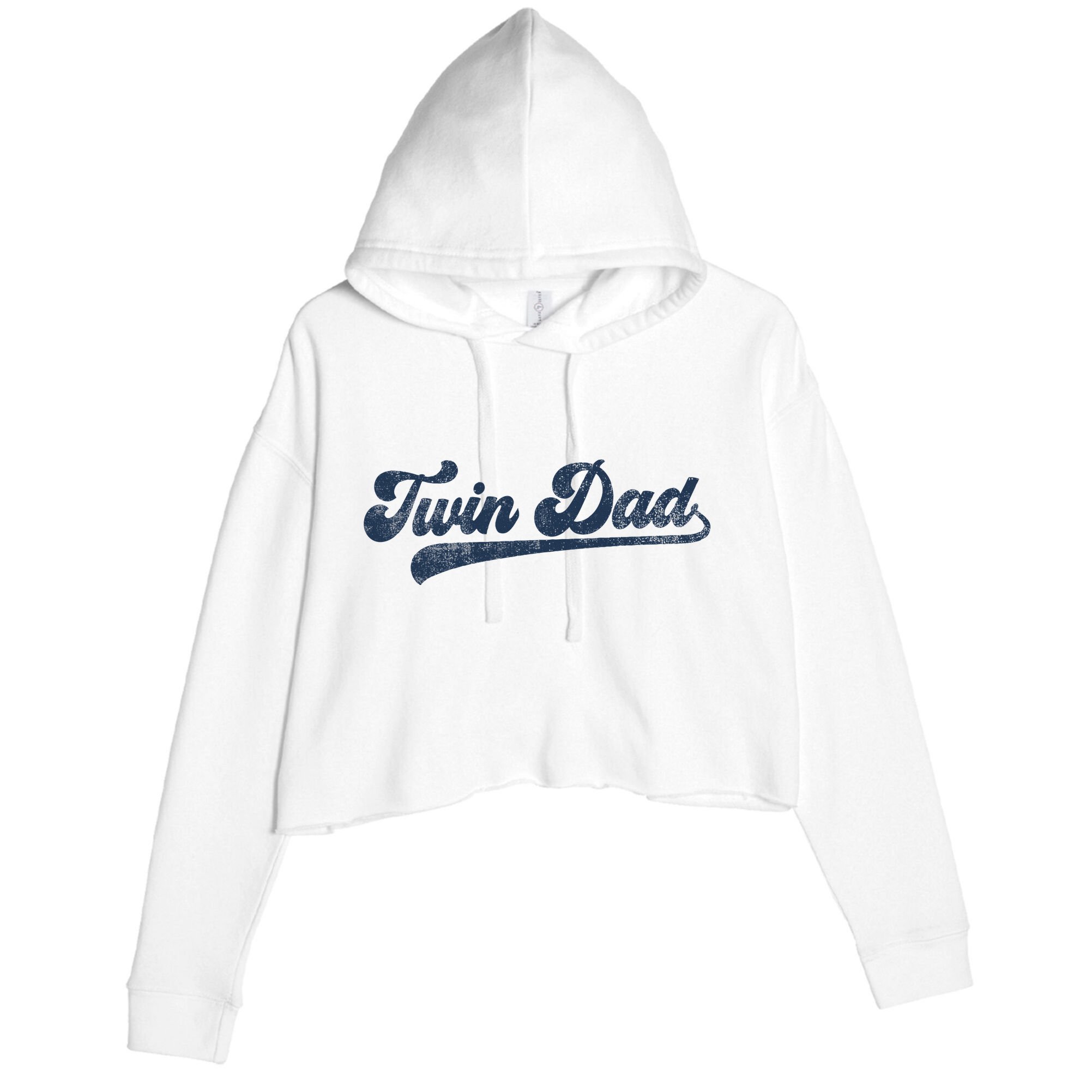Twin Dad Crop Fleece Hoodie
