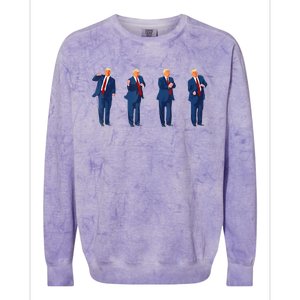 Trump Dance Colorblast Crewneck Sweatshirt