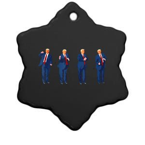 Trump Dance Ceramic Star Ornament