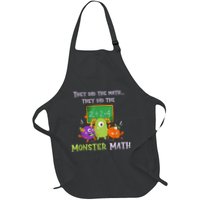 They Did The Math They Did The Monster Math Funny Full-Length Apron With Pockets