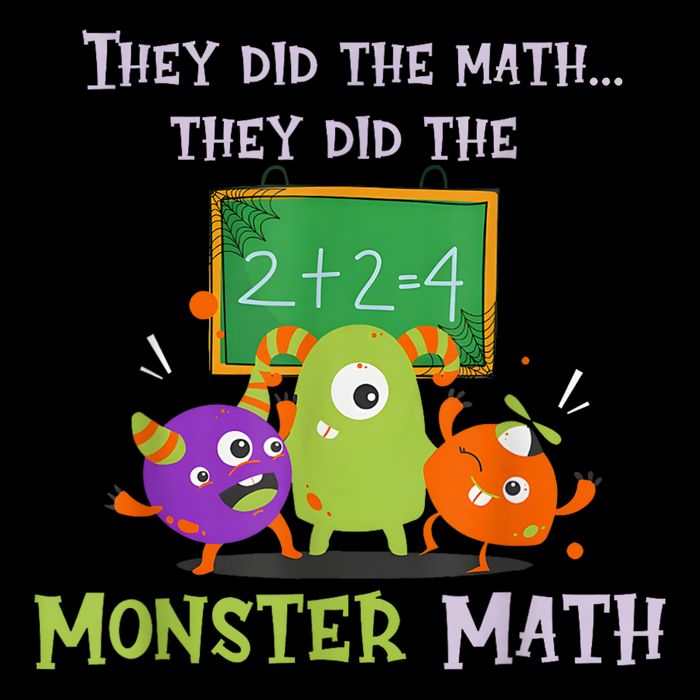 They Did The Math They Did The Monster Math Funny Full-Length Apron With Pockets