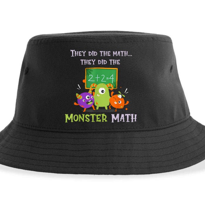 They Did The Math They Did The Monster Math Funny Sustainable Bucket Hat