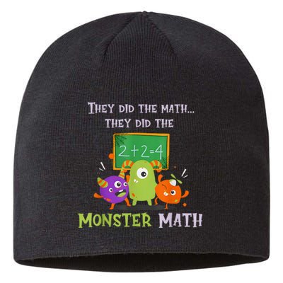 They Did The Math They Did The Monster Math Funny Sustainable Beanie