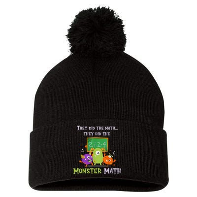 They Did The Math They Did The Monster Math Funny Pom Pom 12in Knit Beanie