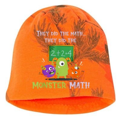 They Did The Math They Did The Monster Math Funny Kati - Camo Knit Beanie