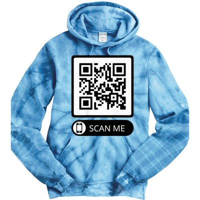 Trump Dance Troll Qr Funny President Trump Dance Code Back Tie Dye Hoodie