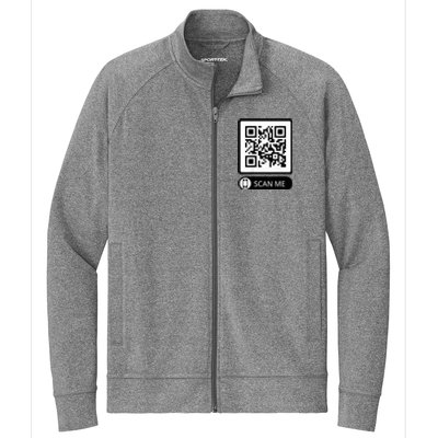 Trump Dance Troll Qr Funny President Trump Dance Code Back Stretch Full-Zip Cadet Jacket