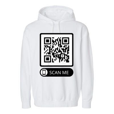 Trump Dance Troll Qr Funny President Trump Dance Code Back Garment-Dyed Fleece Hoodie