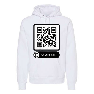 Trump Dance Troll Qr Funny President Trump Dance Code Back Premium Hoodie