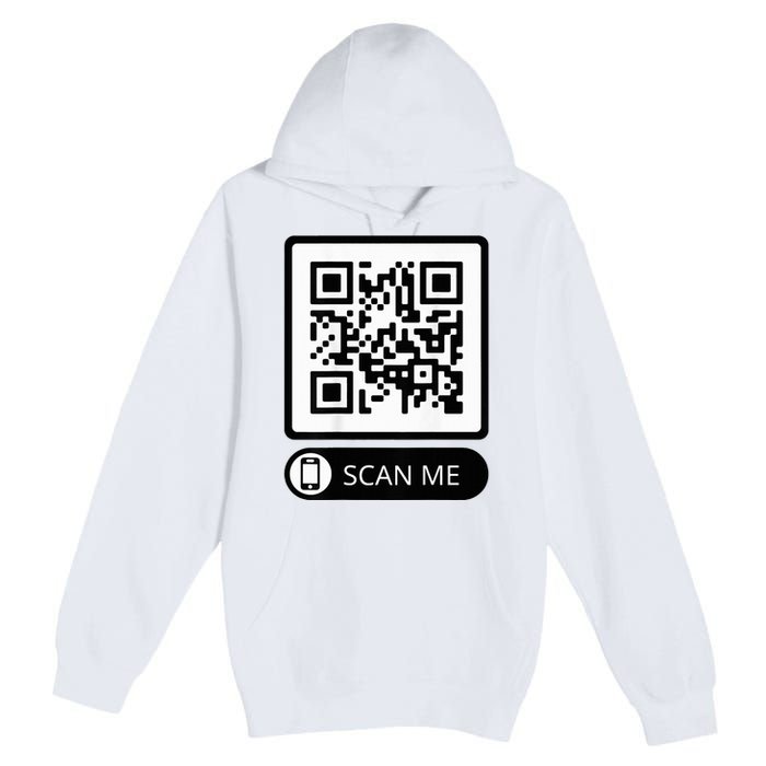 Trump Dance Troll Qr Funny President Trump Dance Code Back Premium Pullover Hoodie