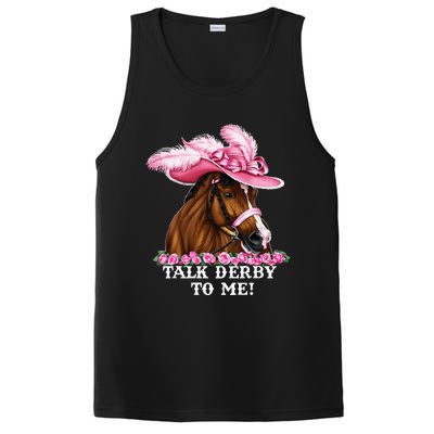 Talk Derby To Me Funny Horse Racing Lover On Derby Day PosiCharge Competitor Tank