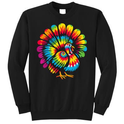 Tie Dye Turkey Thanksgiving Sweatshirt