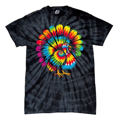 Tie Dye Turkey Thanksgiving Tie-Dye T-Shirt