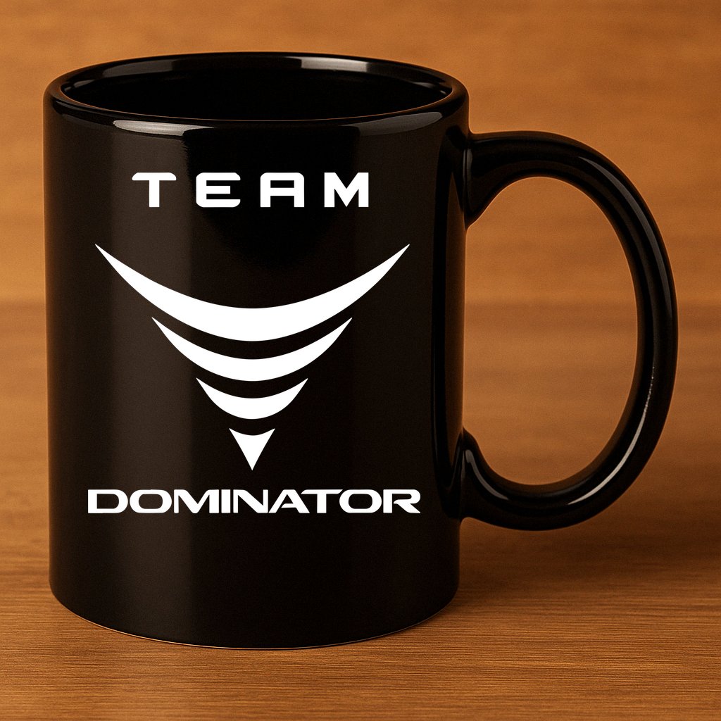 Team Dominator 11oz C Handle Ceramic Mug